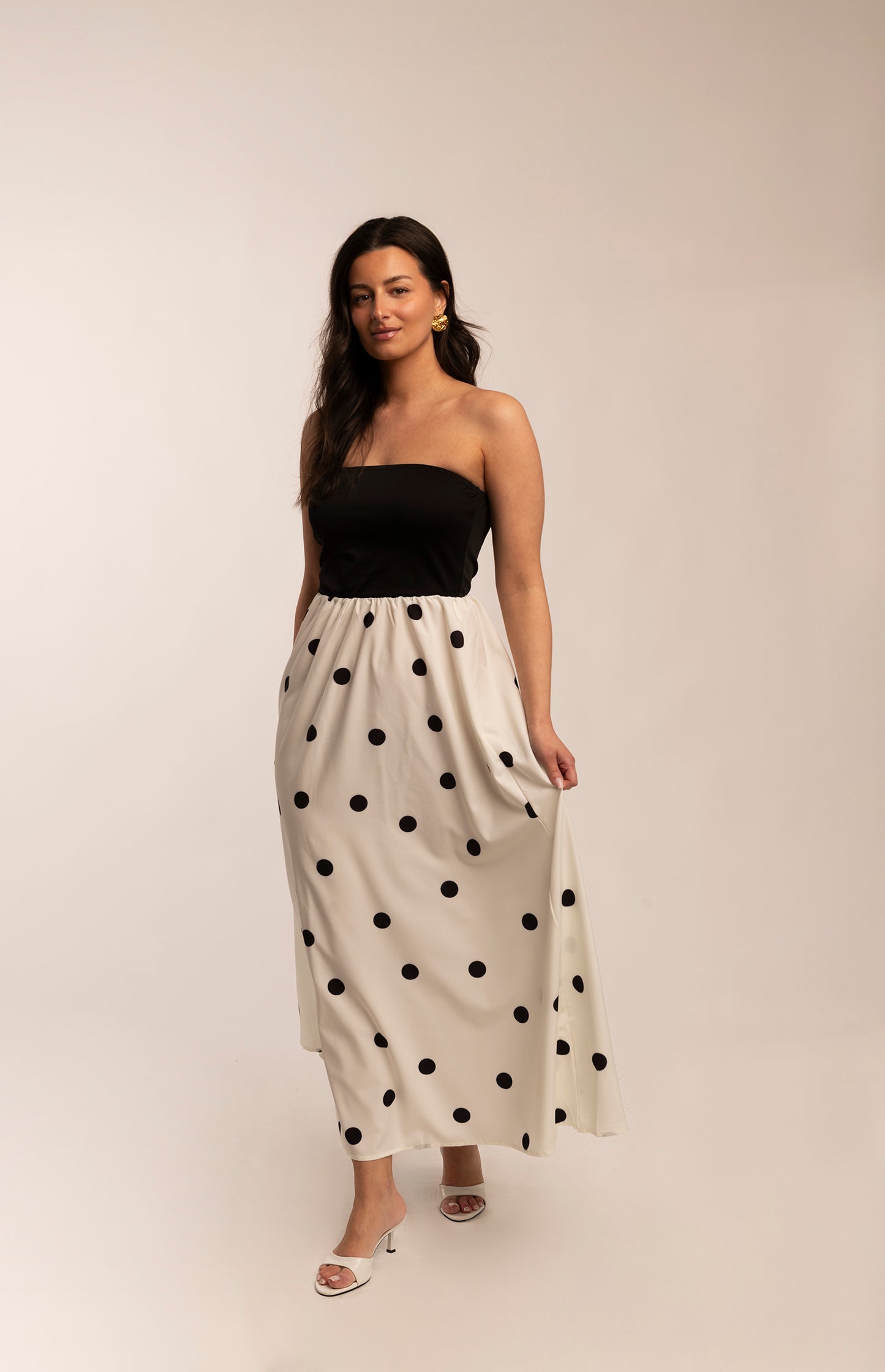 Filomena polka dot dress