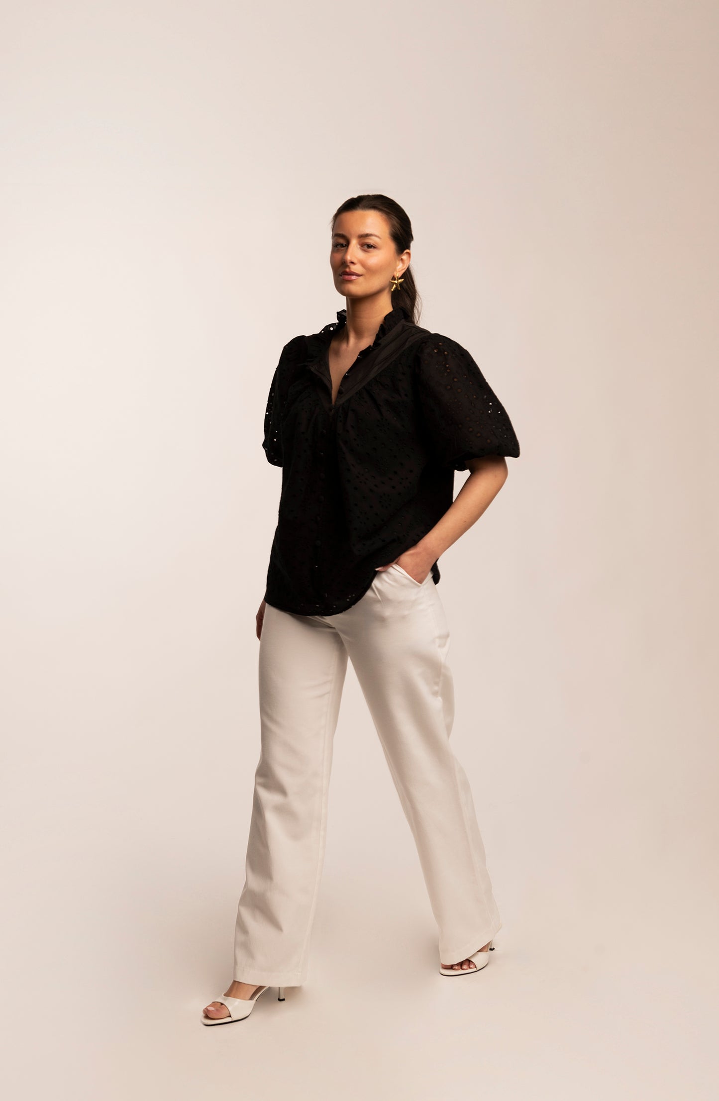 Agatha eyelet blouse