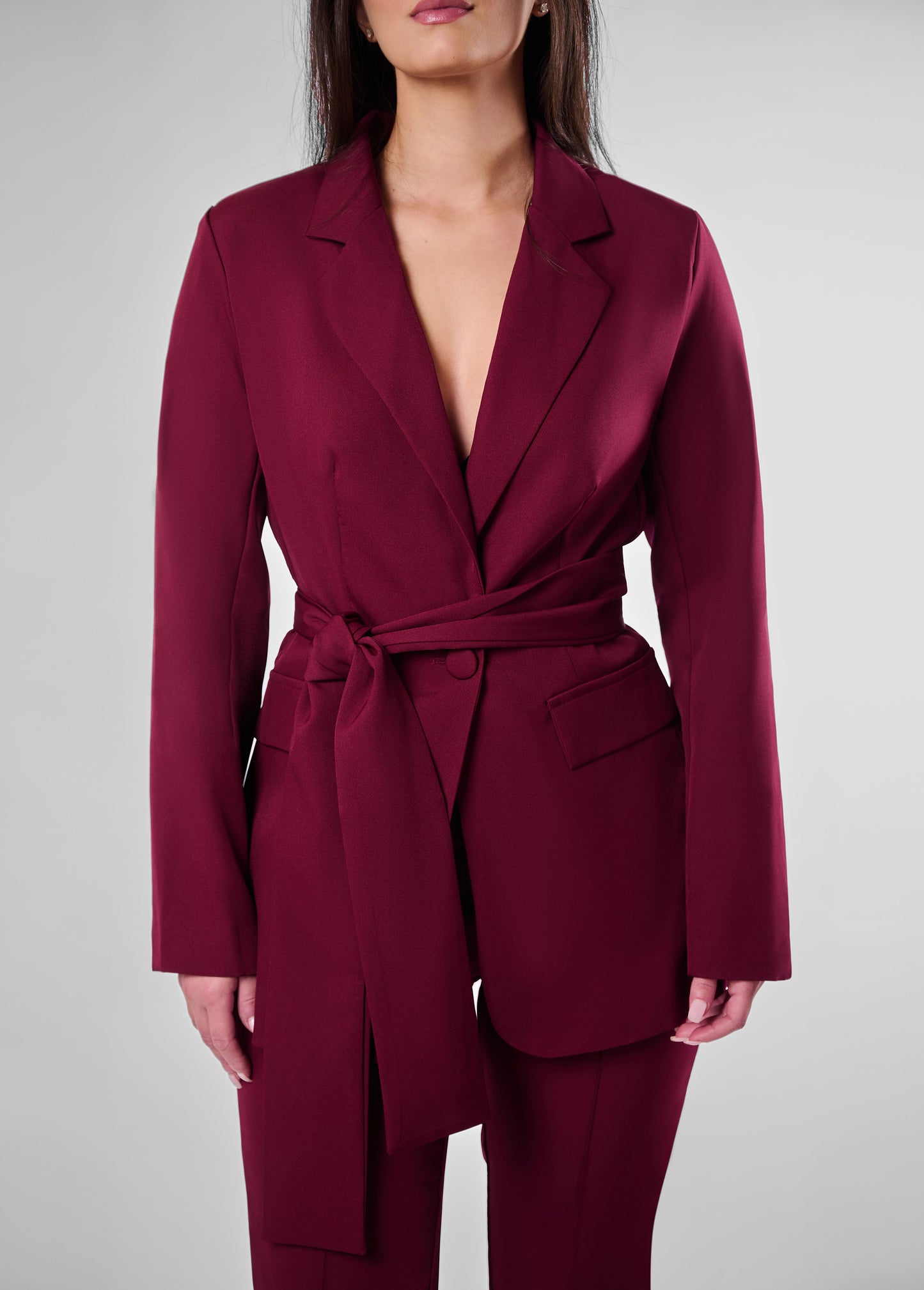 Holland belted pantsuit