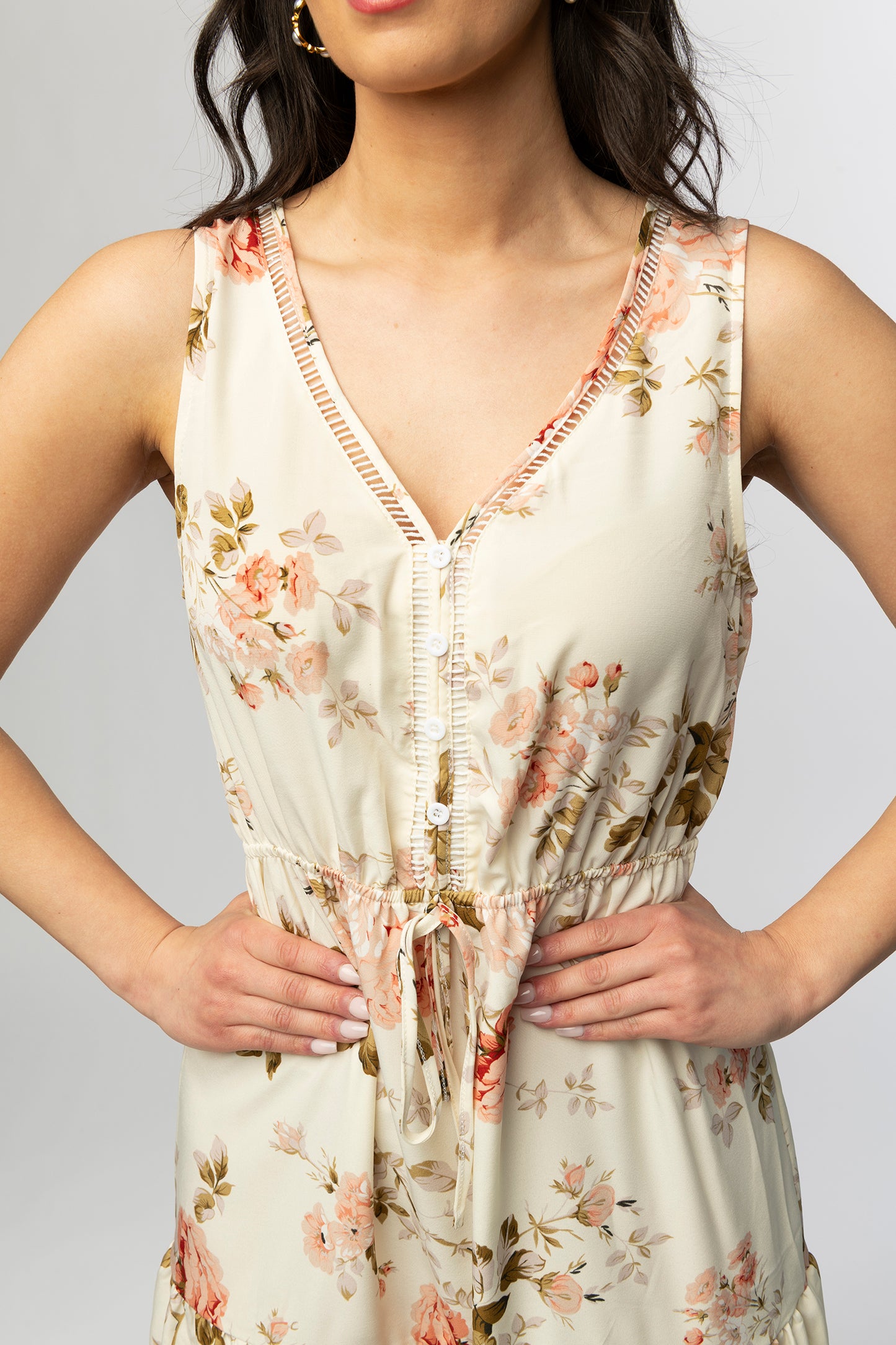 Fiora tiered floral maxi dress