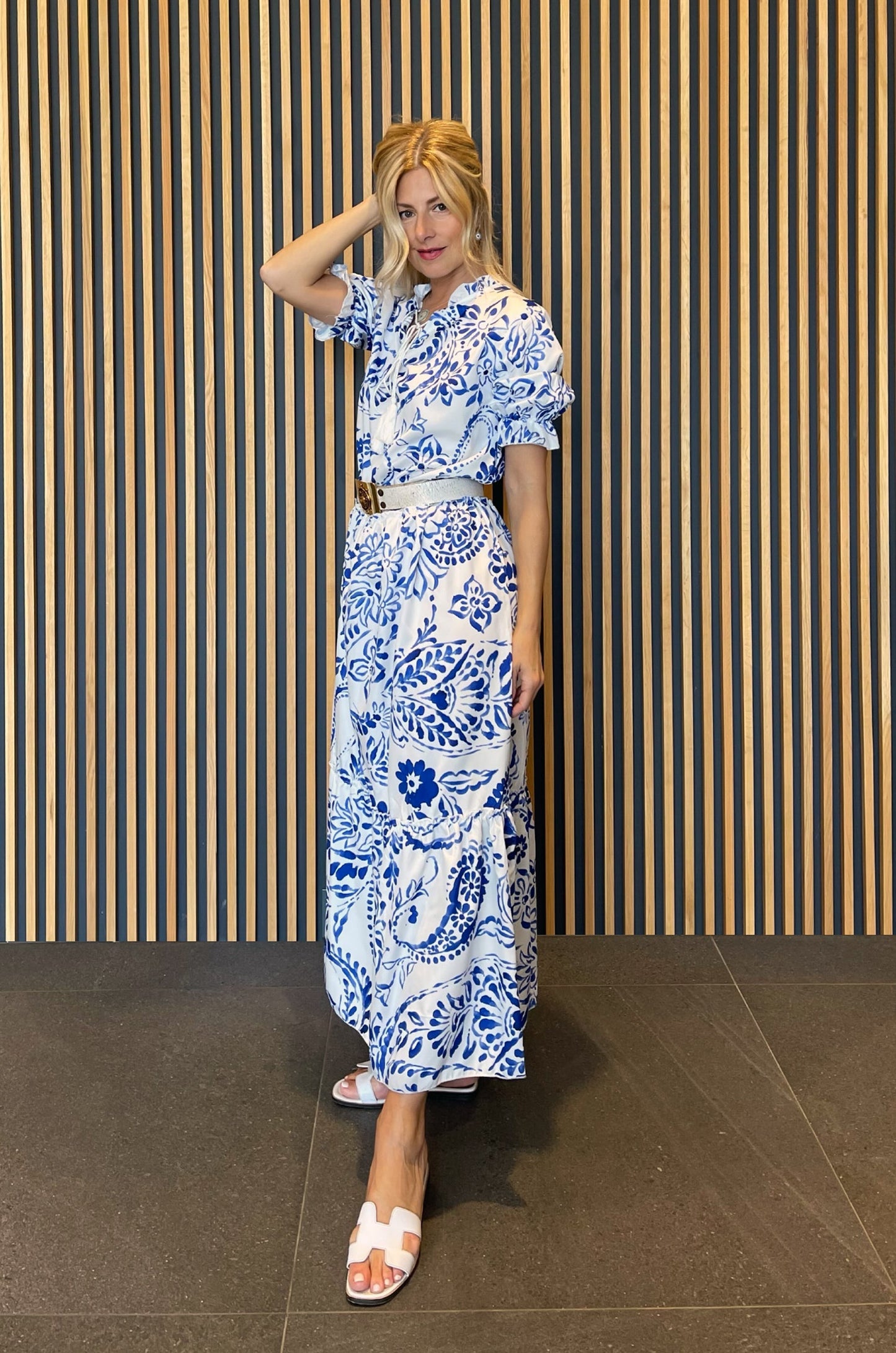 Zoe printed maxi dress