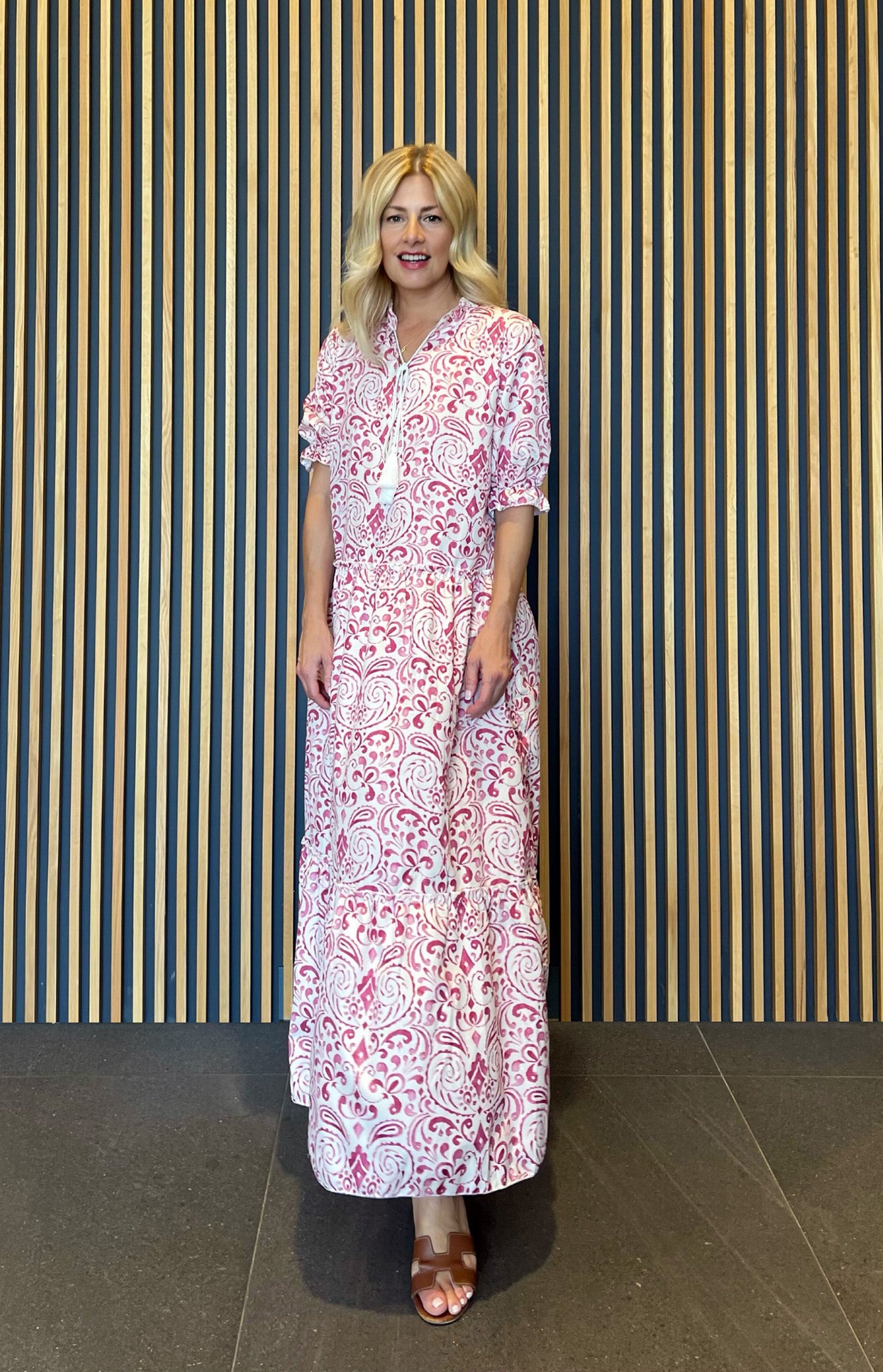 Zoe printed maxi dress