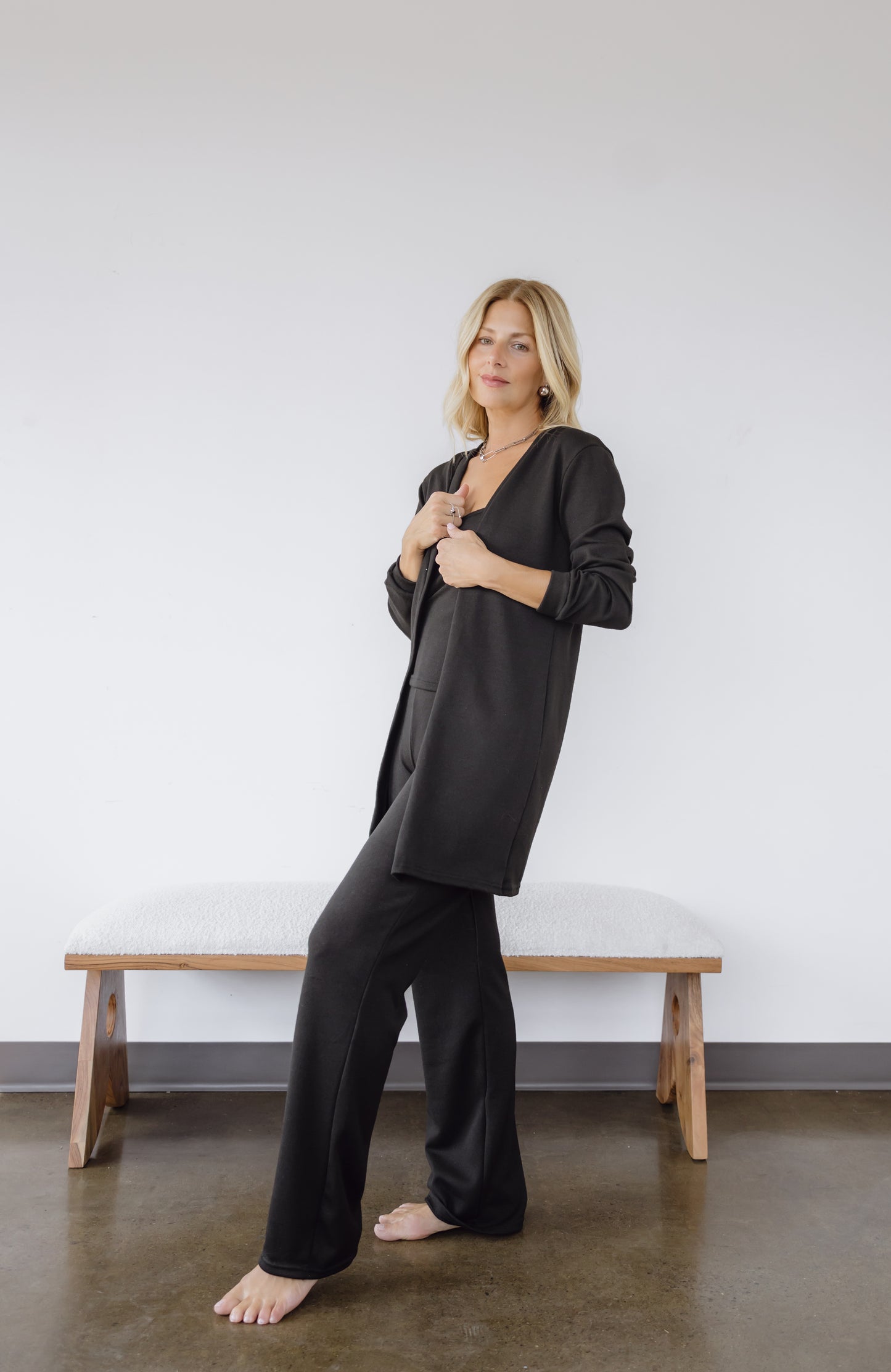 Zina soft knit lounge set