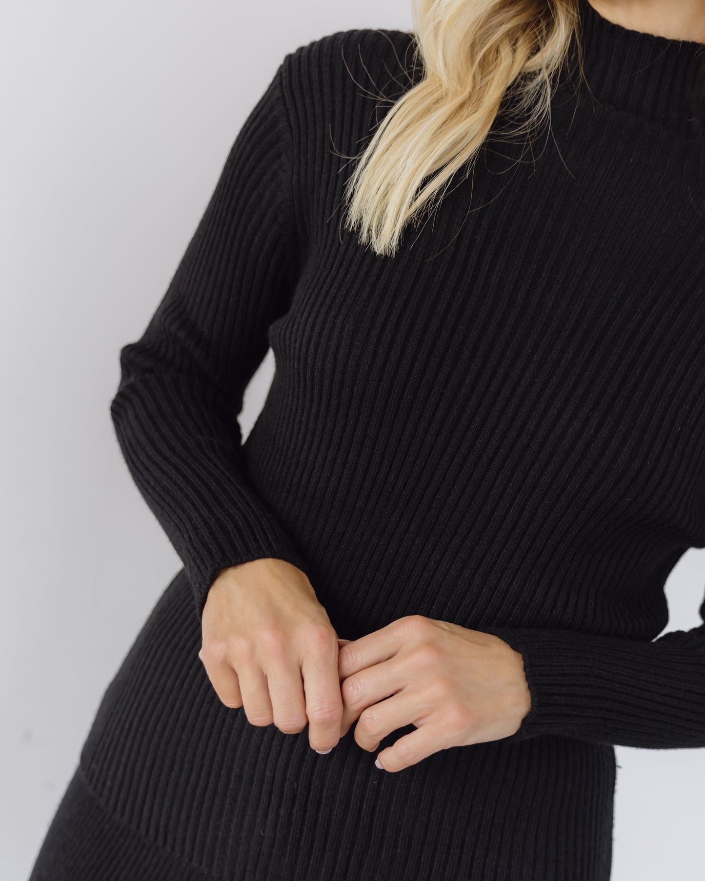 Charity ribbed knit set