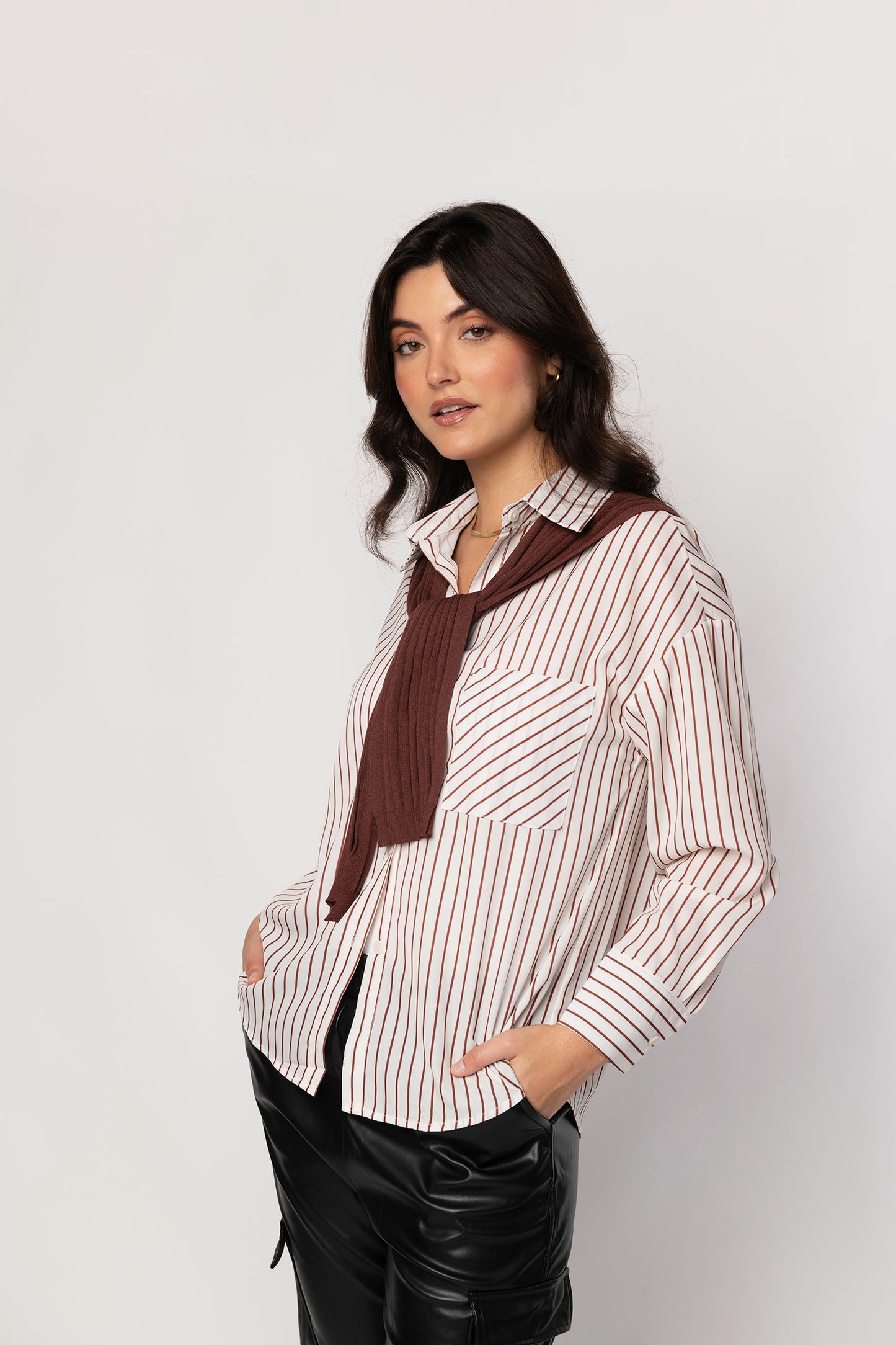Quinn button down blouse