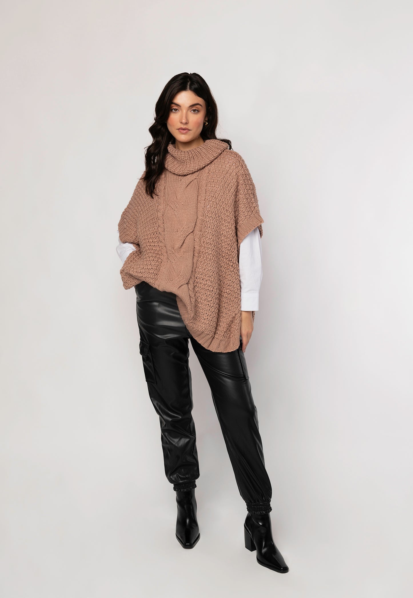 Presley cable knit vest