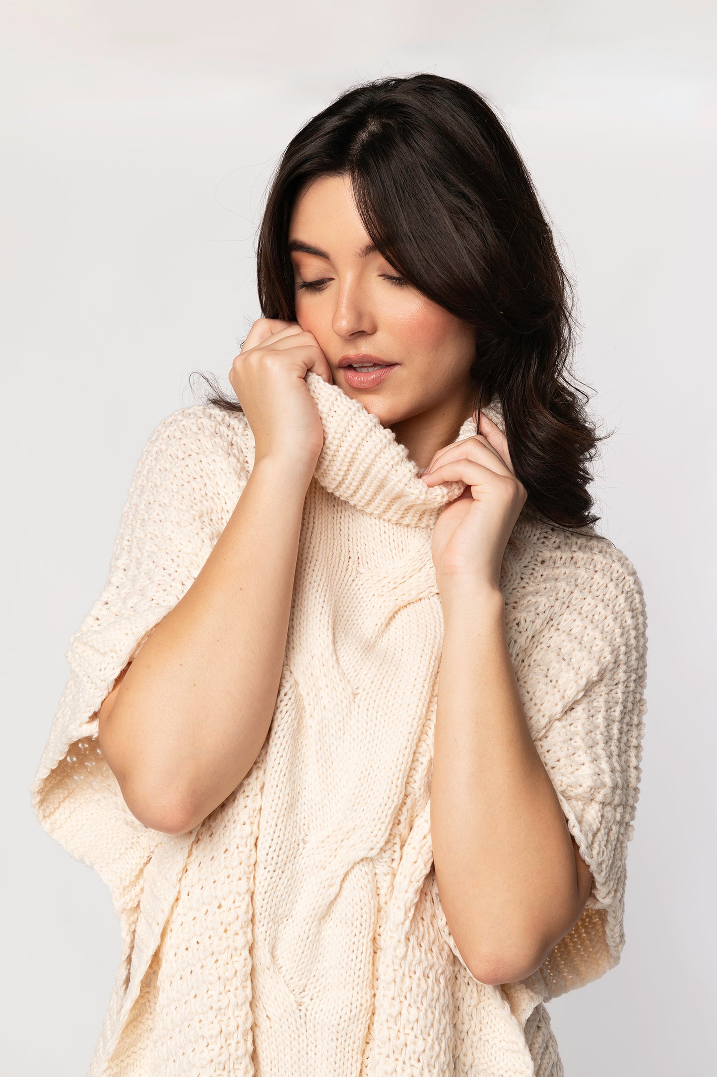 Presley cable knit vest