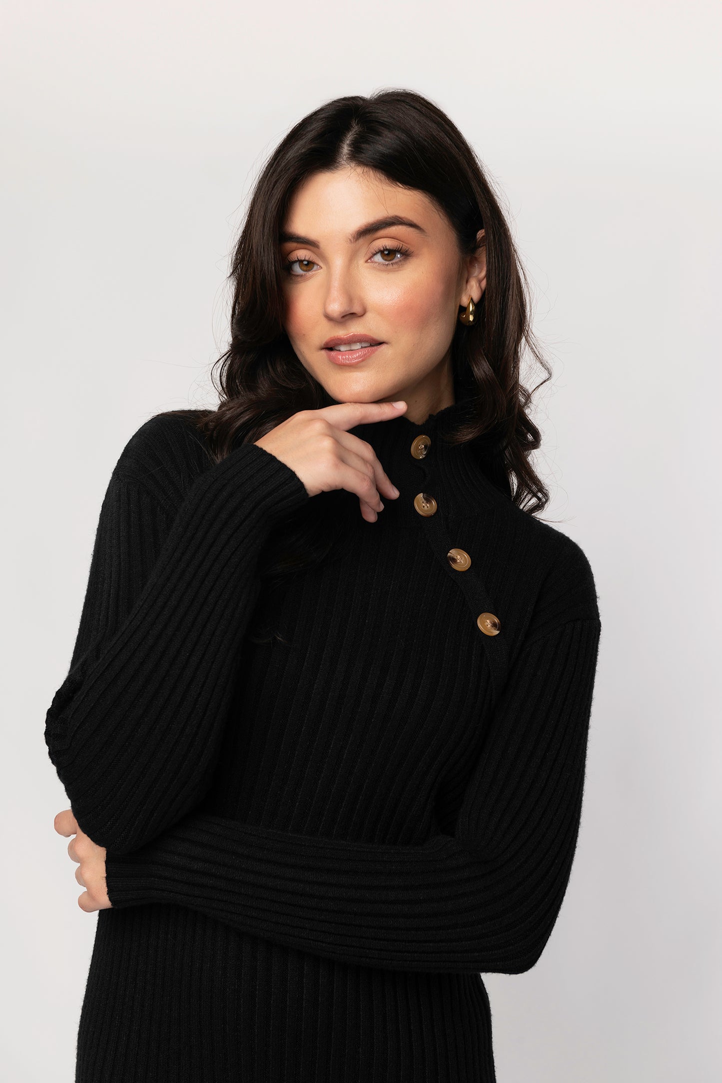 Serena ribbed knit dress