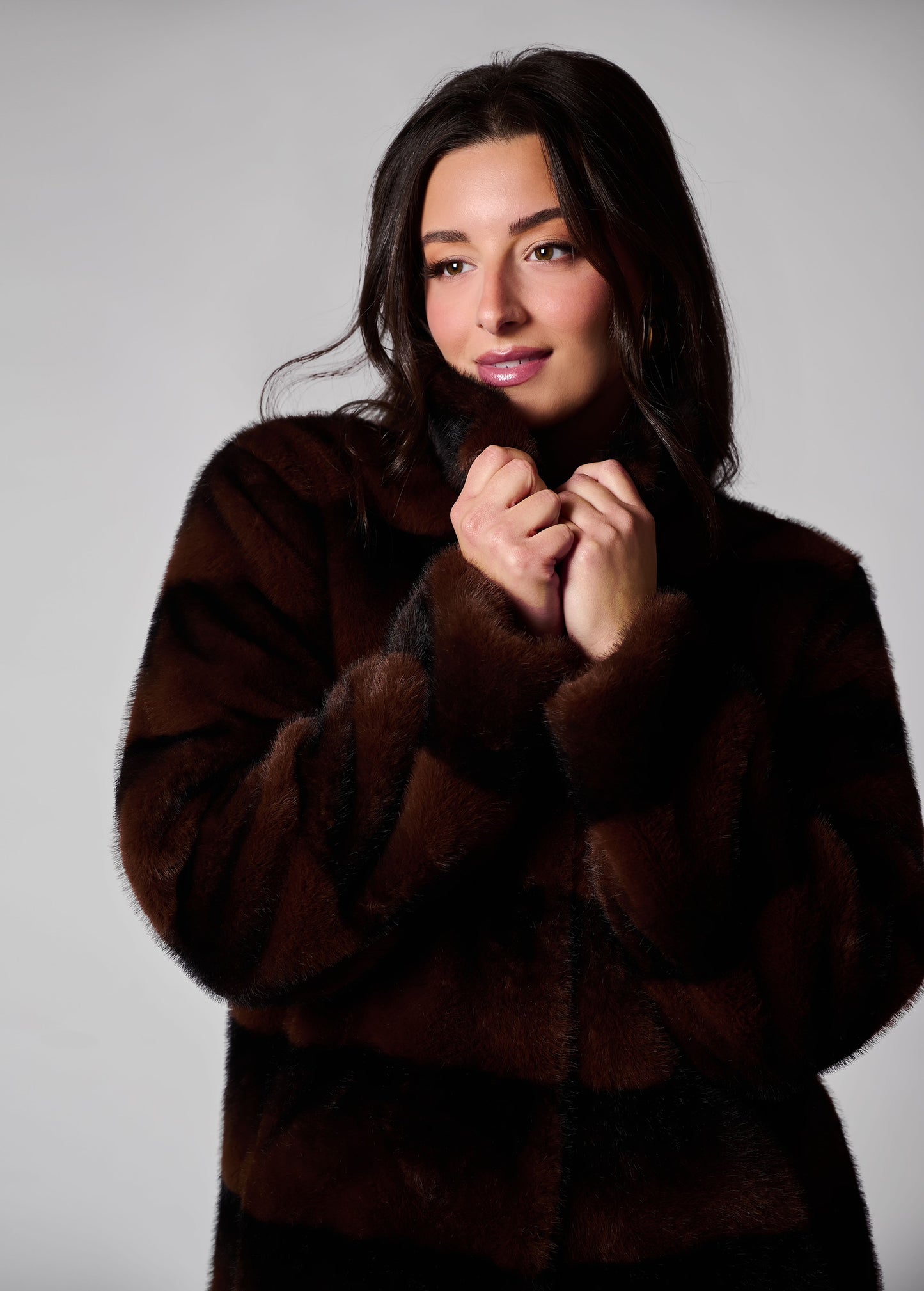 Della faux fur coat