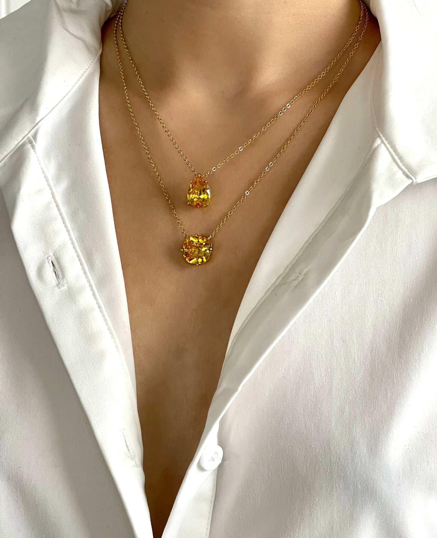 Collier poire Liliane