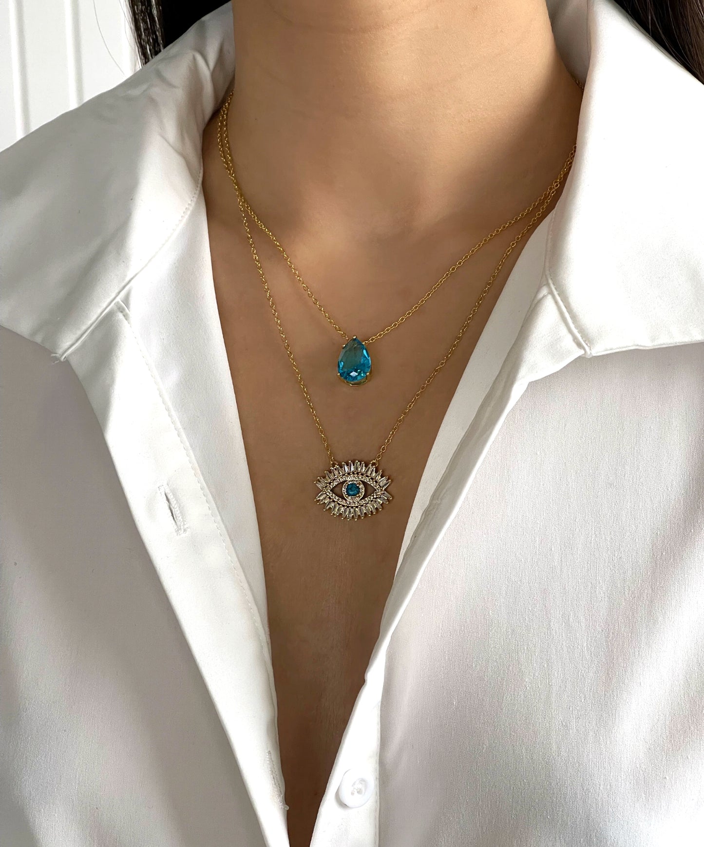 Liliane pear necklace
