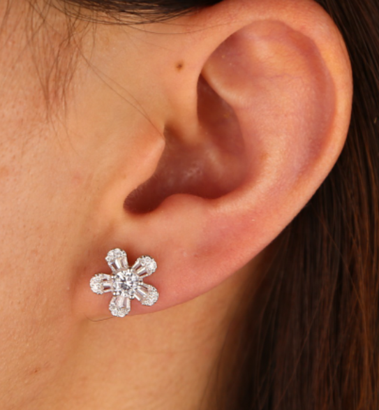 Flower earrings