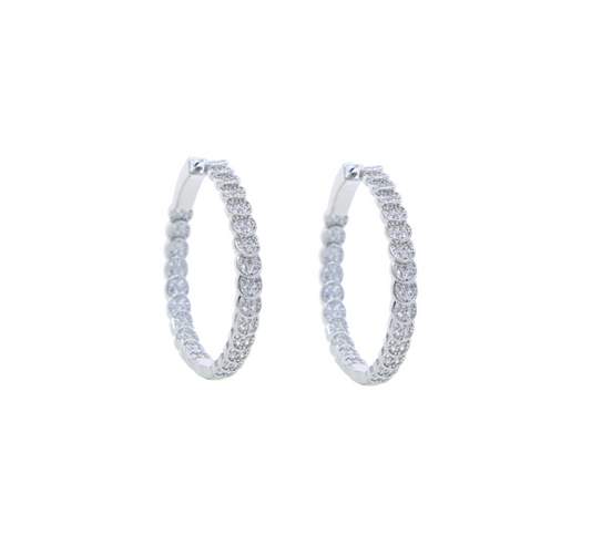 Roya hoop earrings