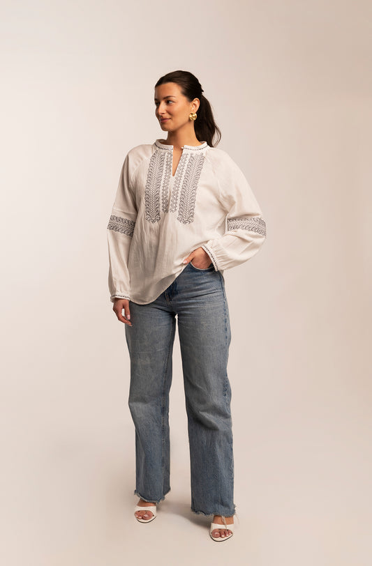 Rhodes embroidered tunic