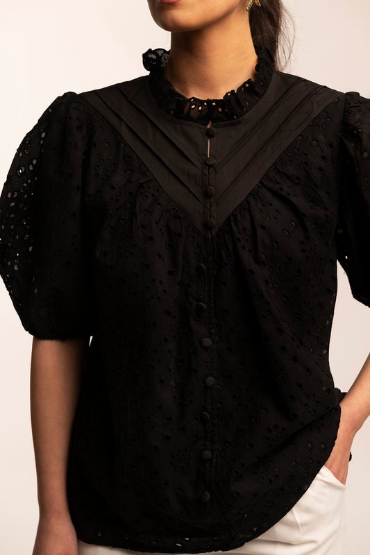 Agatha eyelet blouse