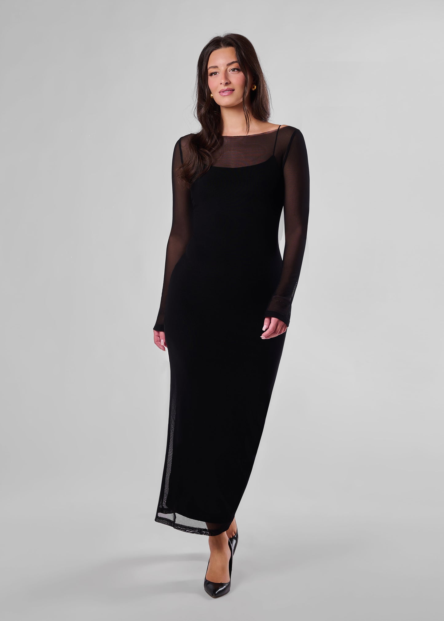 Rowena maxi mesh dress