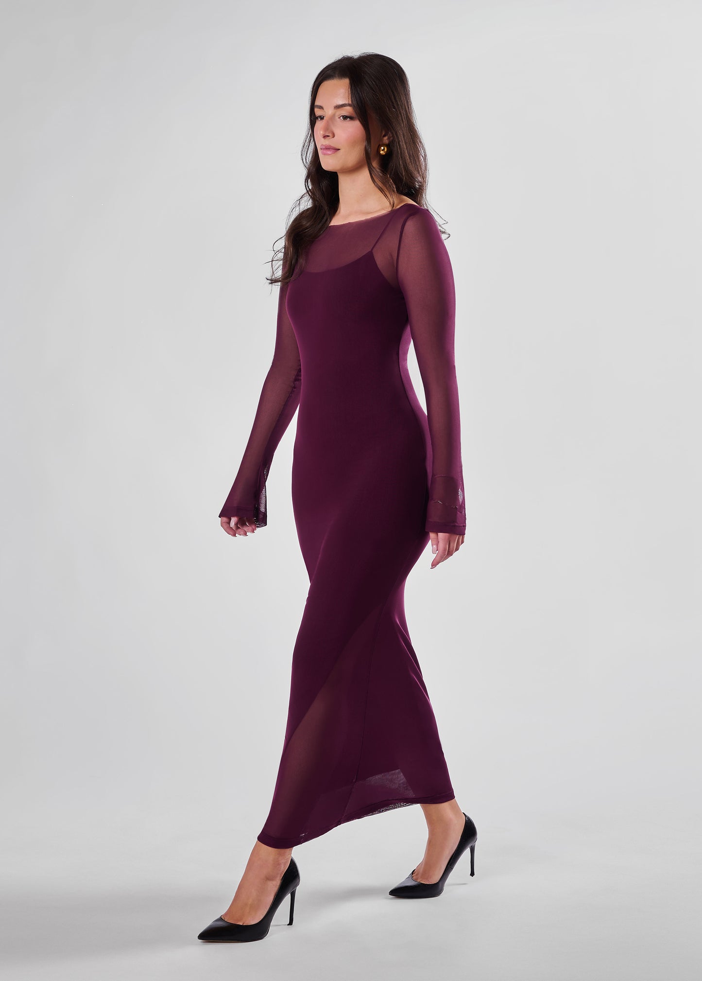 Rowena maxi mesh dress