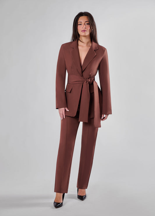 Holland belted pantsuit