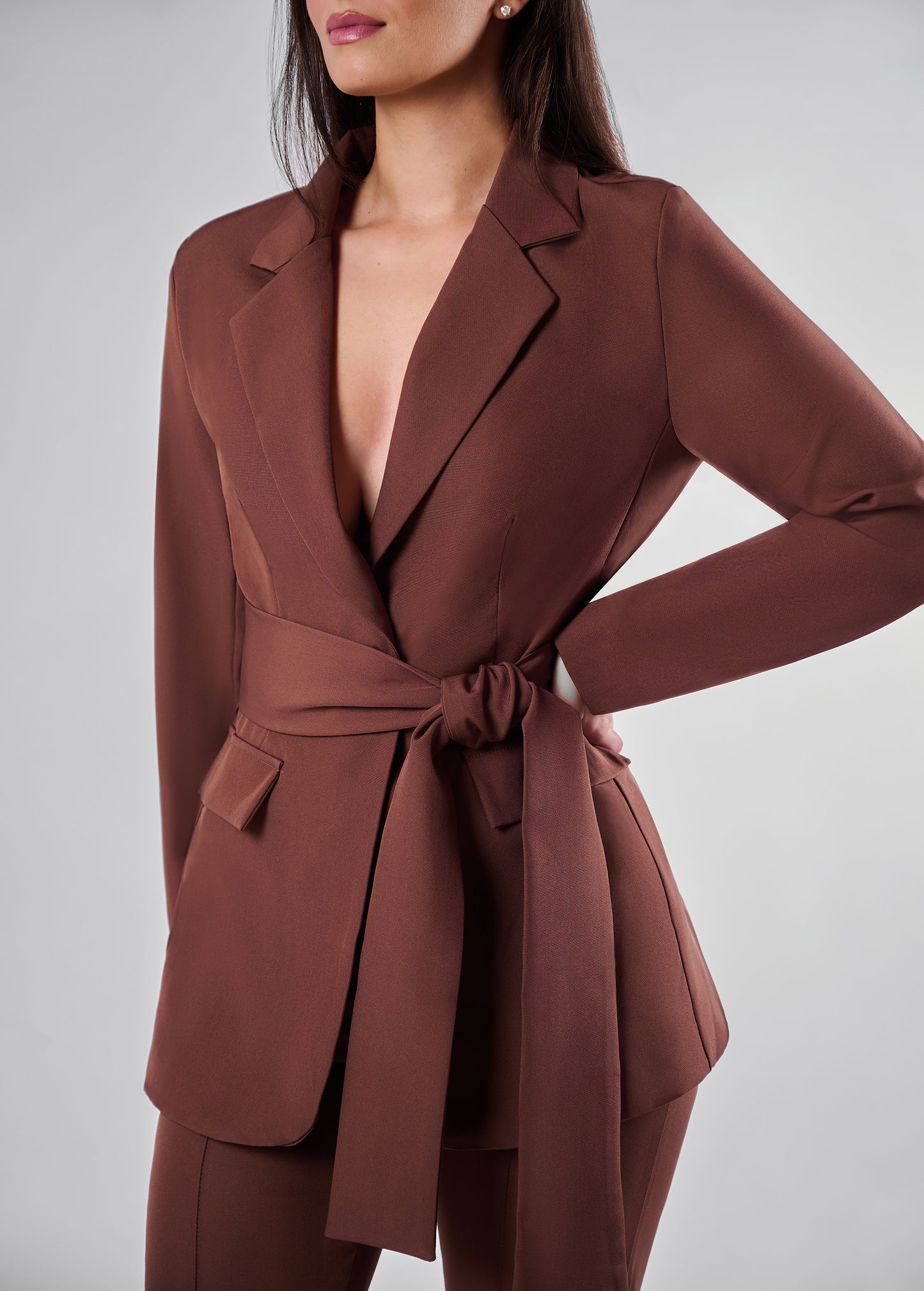 Holland belted pantsuit