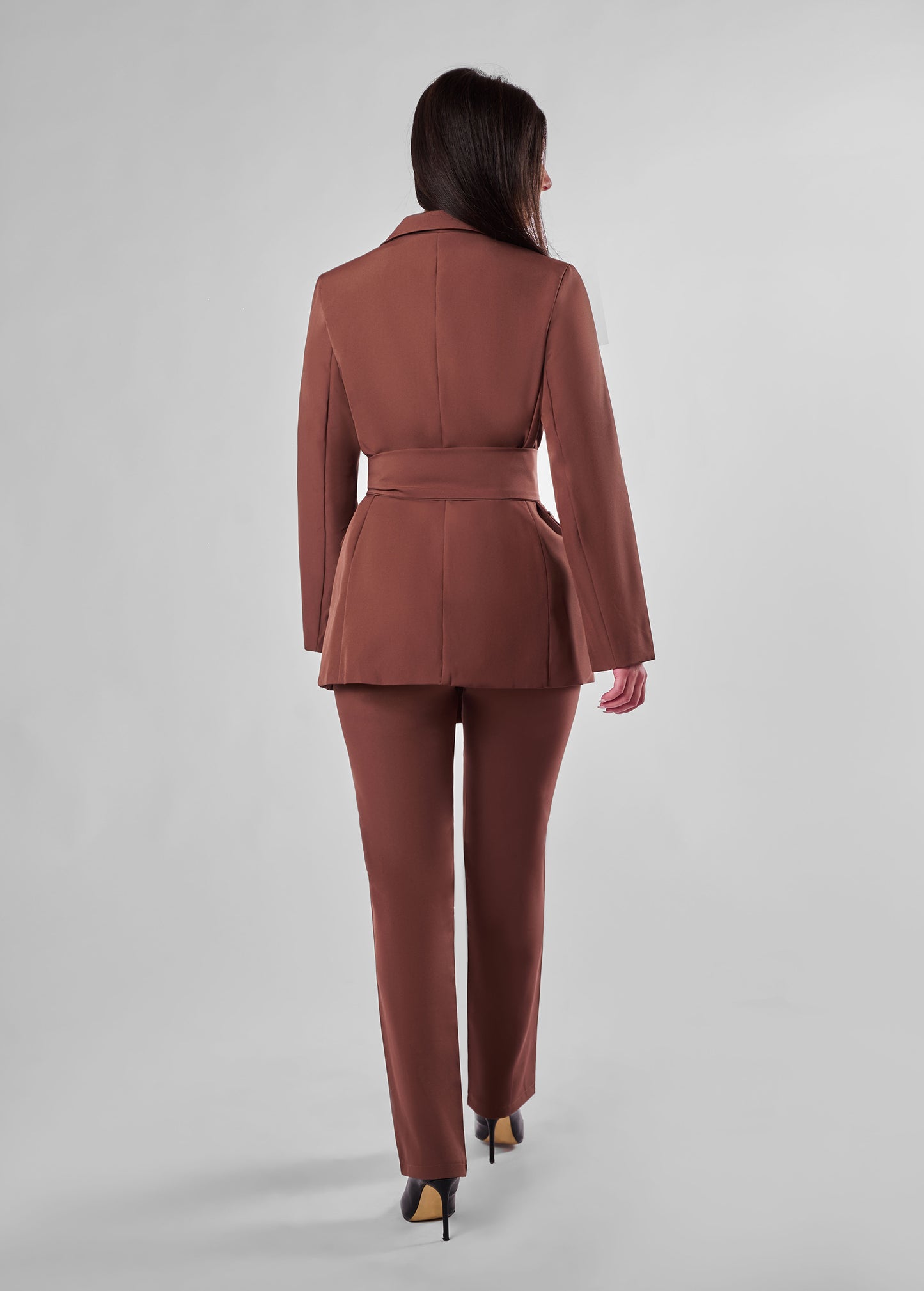 Holland belted pantsuit