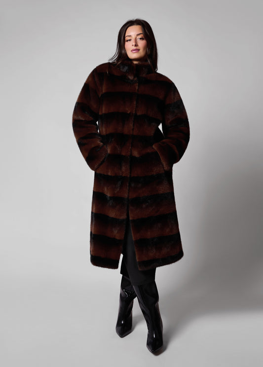 Della faux fur coat