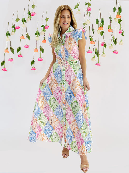 Talia paisley maxi dress