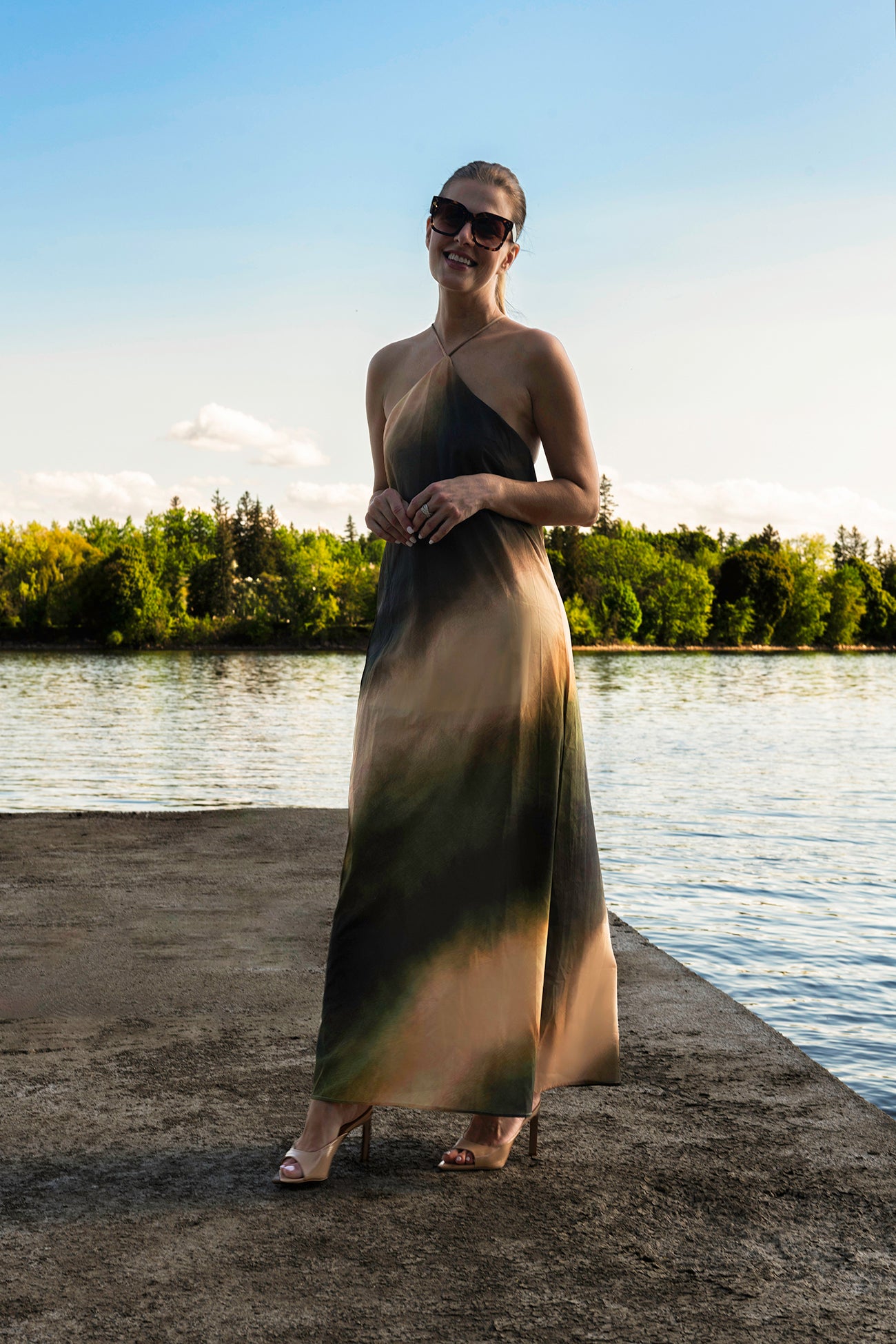 Linnea ombre column dress