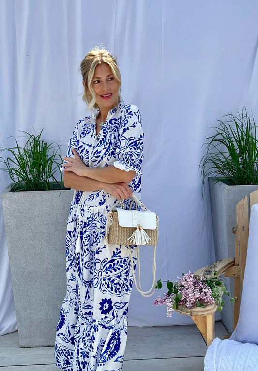 Robe longue imprimée Zoé