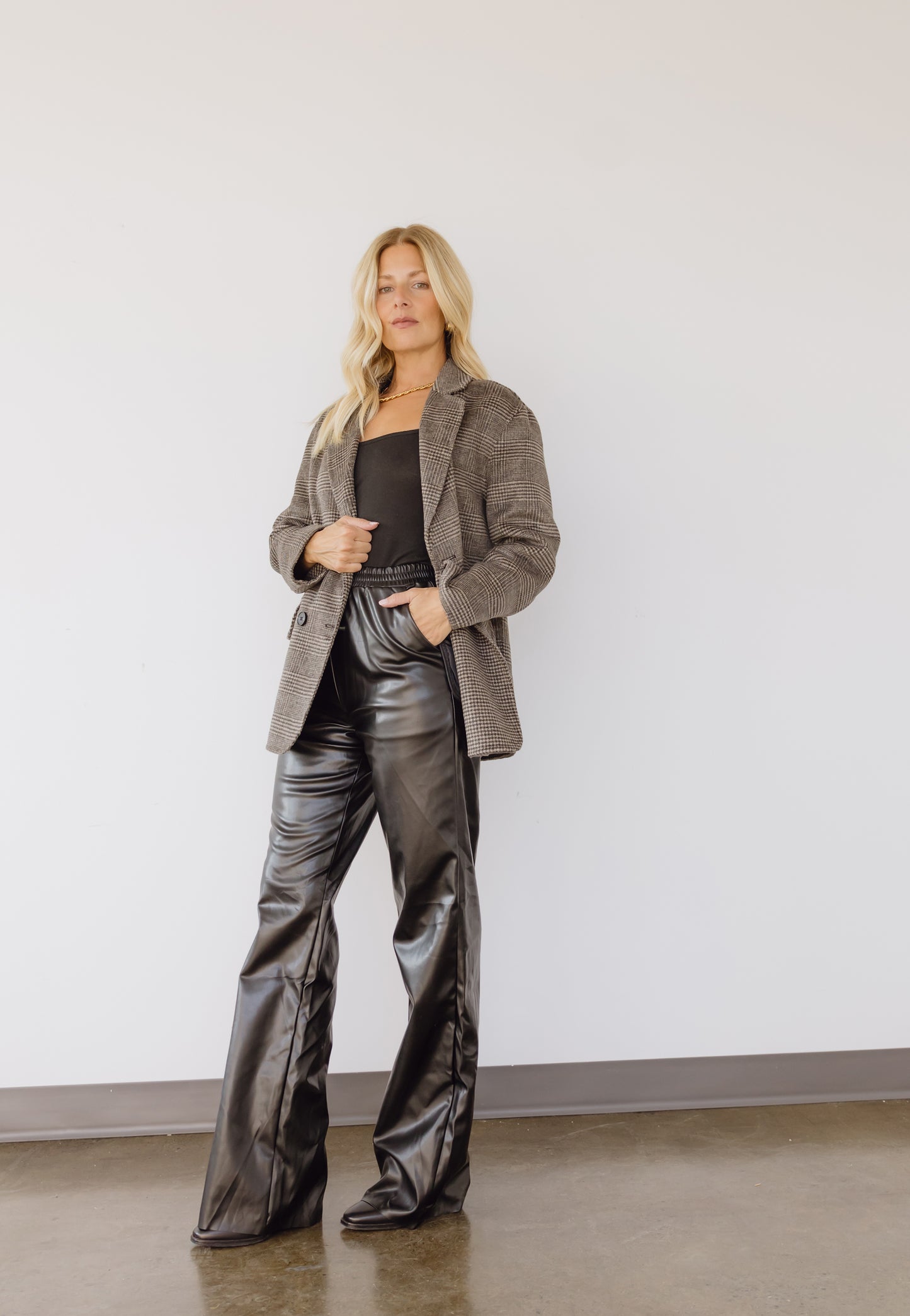 Elsa faux leather pants