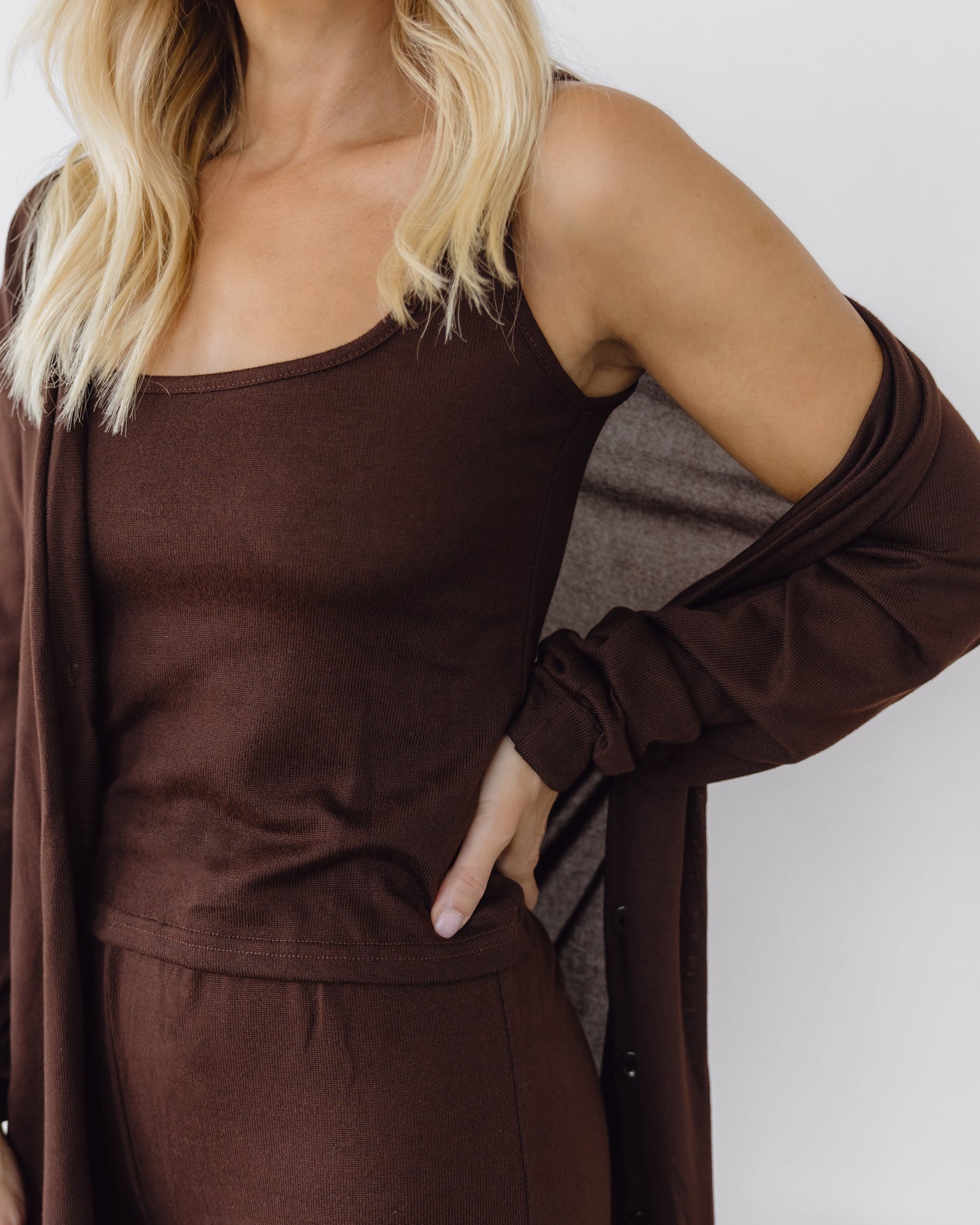 Zina soft knit lounge set