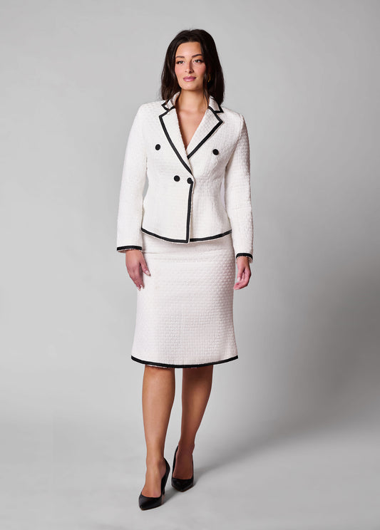 Clarice bouclé peplum set