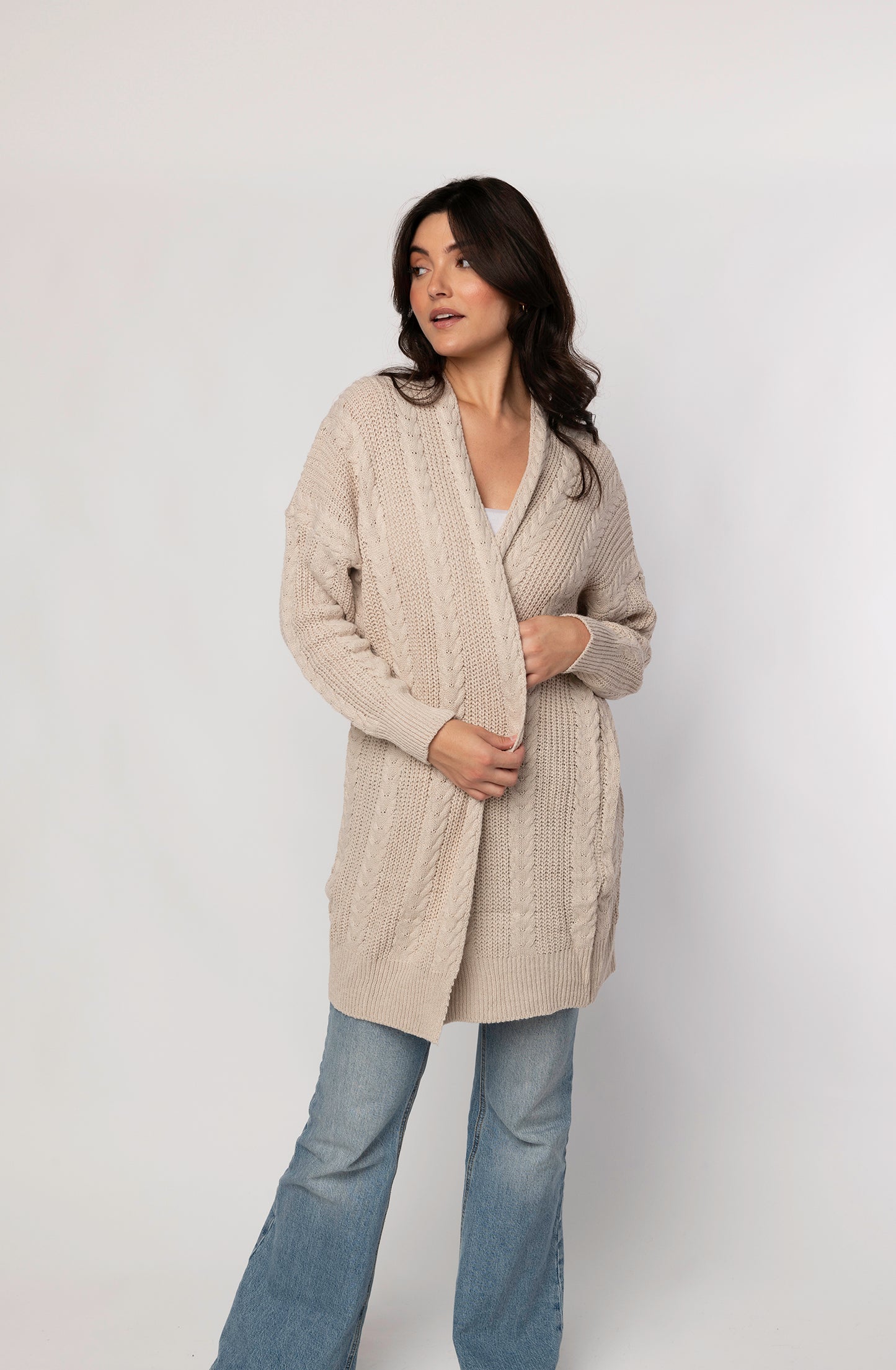 Blaine cable knit cardigan
