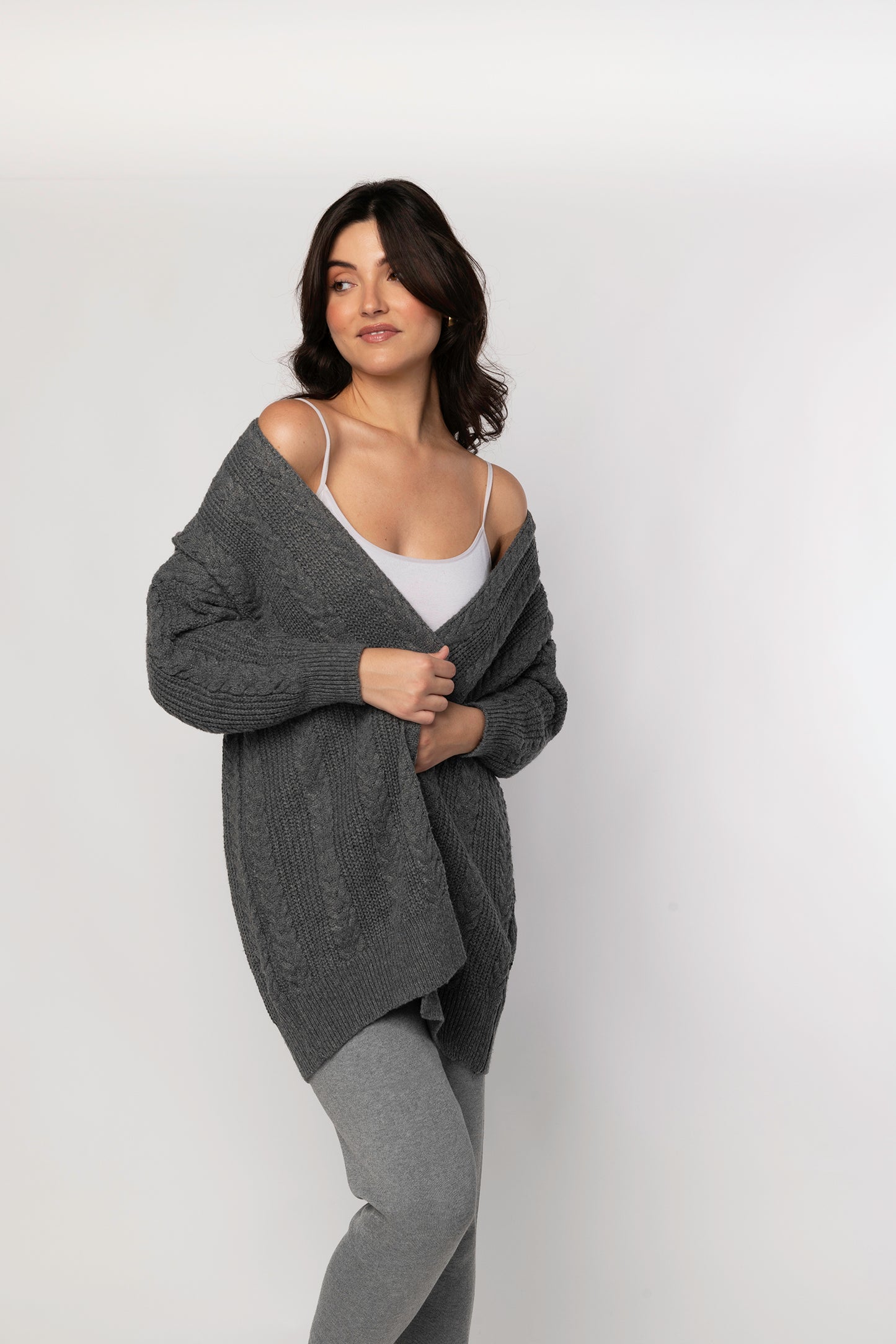 Blaine cable knit cardigan