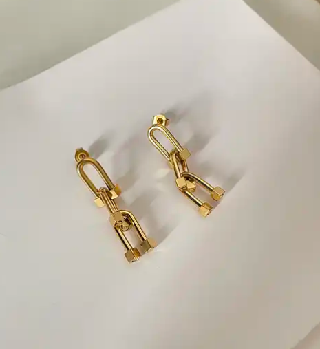 Ryder link chain earrings