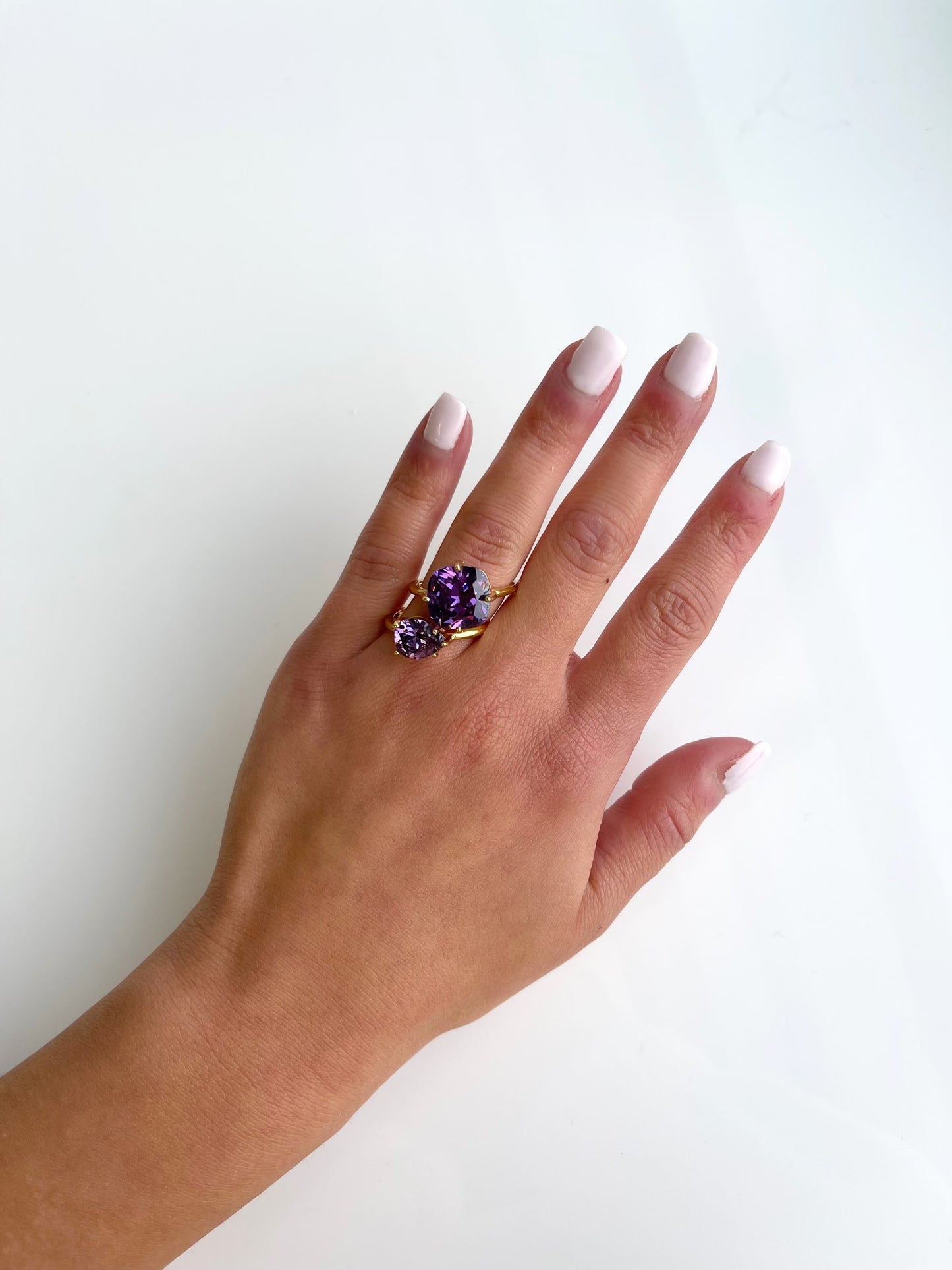 Abigail pear ring