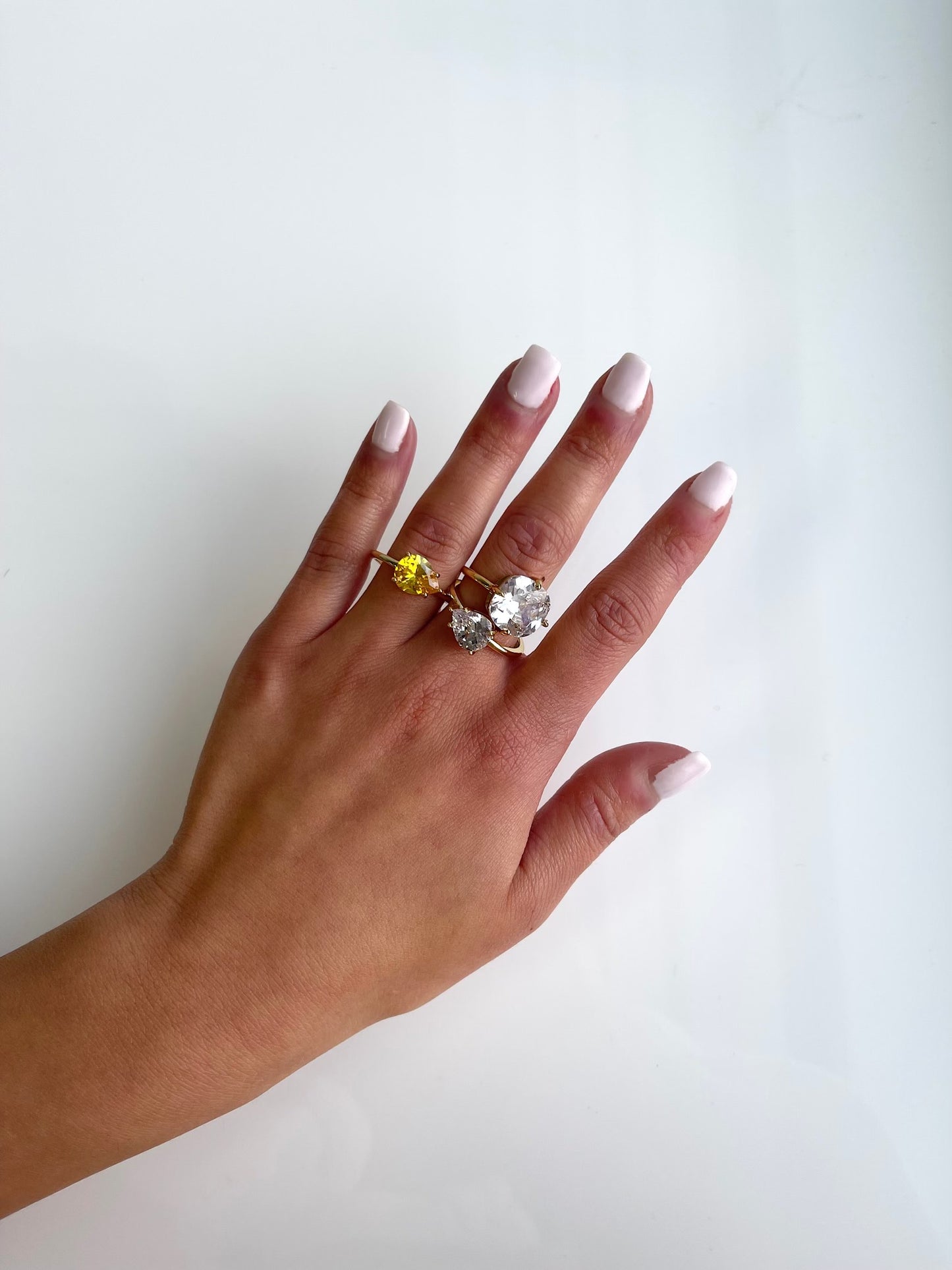 Abigail pear ring