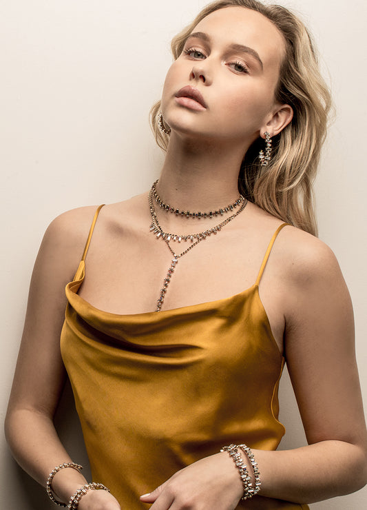 Cleo Swarovski crystal necklace