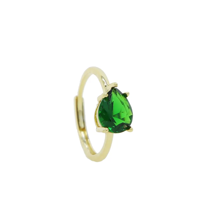 Abigail pear ring